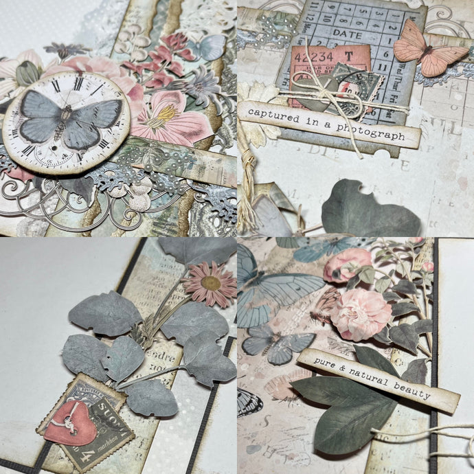 Pure & Natural Beauty scrapbook page kit