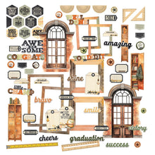 Load image into Gallery viewer, Academia scrapbook page kit