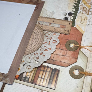 Academia scrapbook page kit