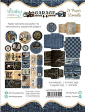 Load image into Gallery viewer, What Happens in the Garage scrapbook page kit