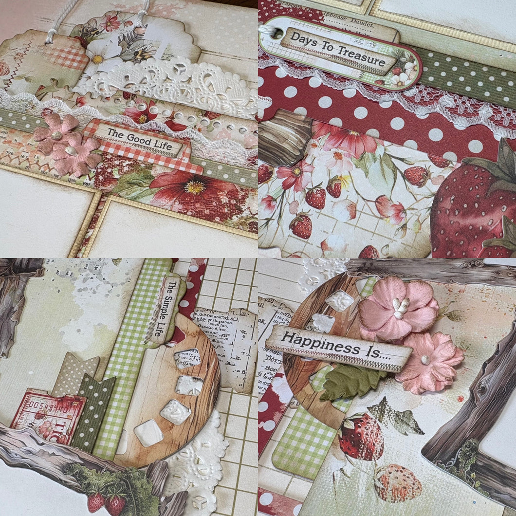 Happiness Is… scrapbook page kit