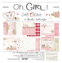 Load image into Gallery viewer, Oh Baby Girl scrapbook page kit