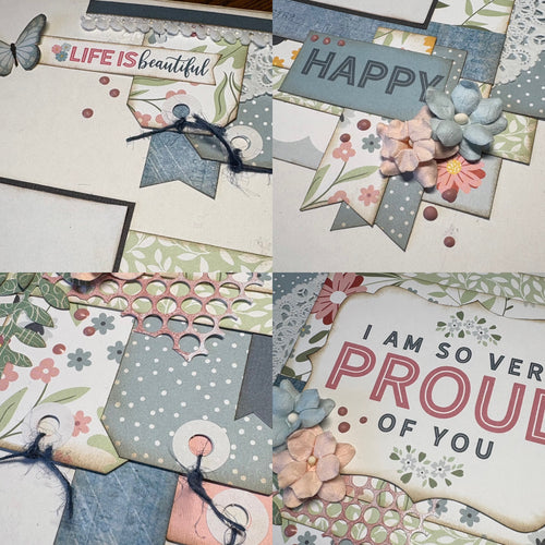 I Am So Very Proud of You scrapbook page kit