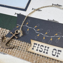 Load image into Gallery viewer, Gone Fishing scrapbook page kit