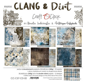 Clang & Dirt scrapbook page kits