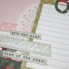 Load image into Gallery viewer, Merry Christmas scrapbook page kit