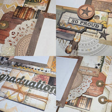 Load image into Gallery viewer, Academia scrapbook page kit