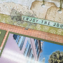 Load image into Gallery viewer, On the Road scrapbook page kit