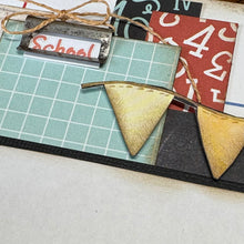 Load image into Gallery viewer, School Days scrapbook page kit