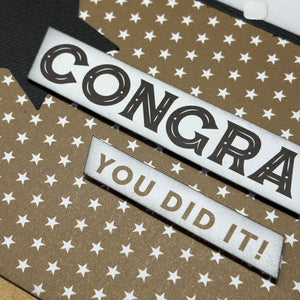 Graduation scrapbook page kit