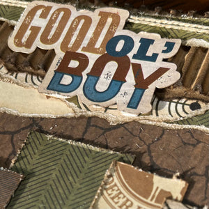 Good Ol’ Boy scrapbook page kit