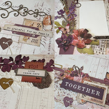 Load image into Gallery viewer, So Grateful For My Family scrapbook page kit