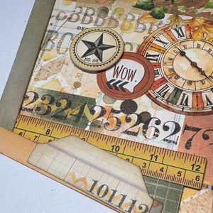 Academia scrapbook page kit