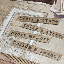 Load image into Gallery viewer, Every Picture Tells A Story scrapbook page kit