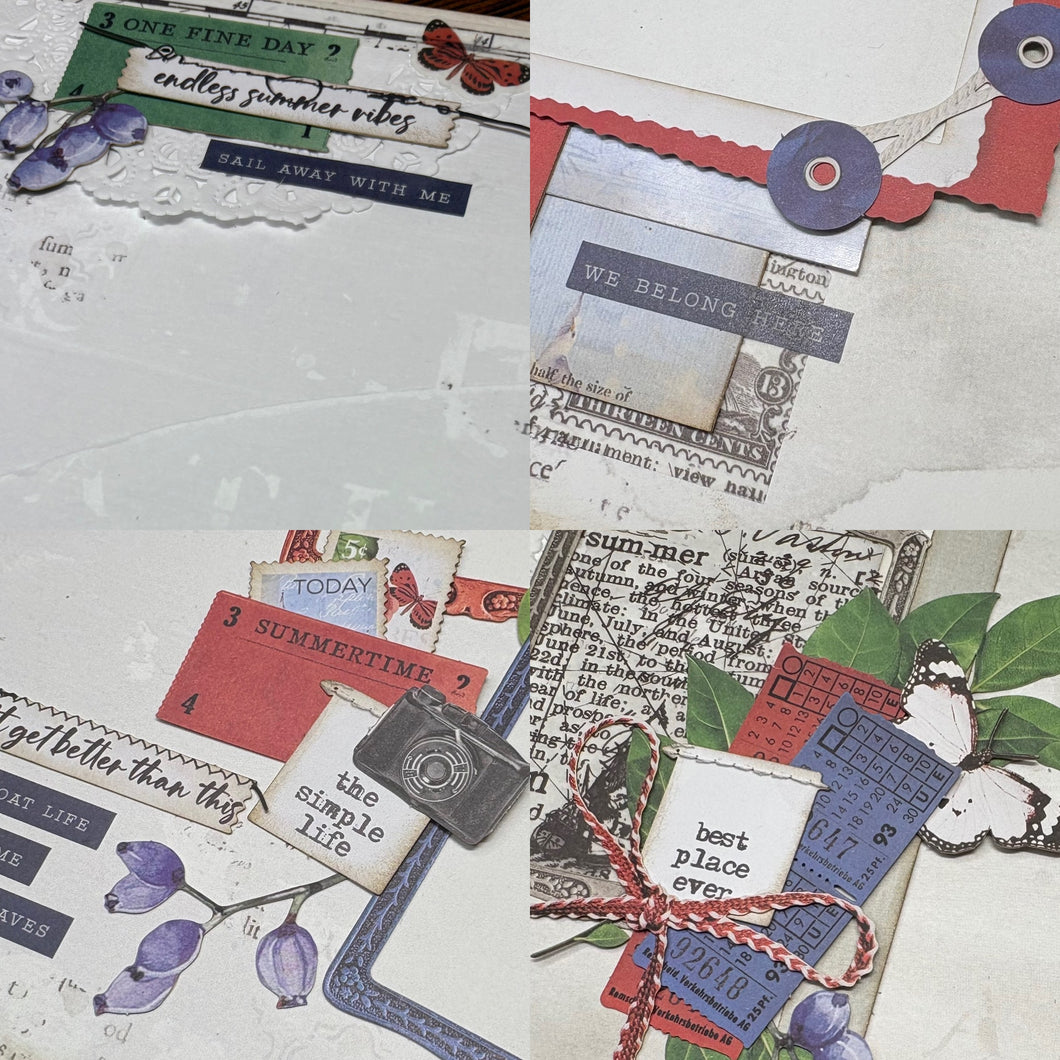 Summer Favorites scrapbook page kit