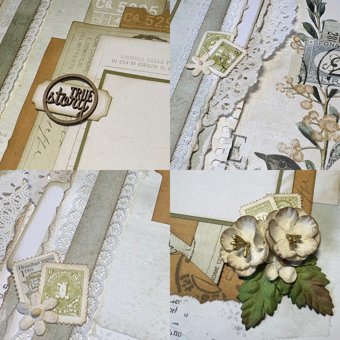 True Story scrapbook page kit