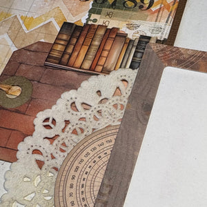 Academia scrapbook page kit