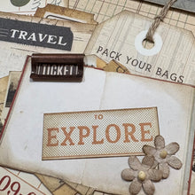 Load image into Gallery viewer, Travel is My Therapy scrapbook page kit