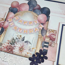 Load image into Gallery viewer, Happy Birthday scrapbook page kit