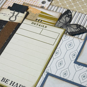 Be Happy scrapbook page kit