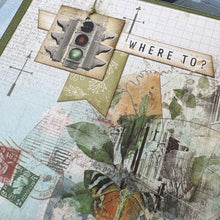 Load image into Gallery viewer, On the Road scrapbook page kit