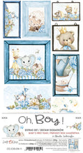 Load image into Gallery viewer, Oh Baby Boy scrapbook page kit