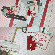 Load image into Gallery viewer, Merry Christmas scrapbook page kit