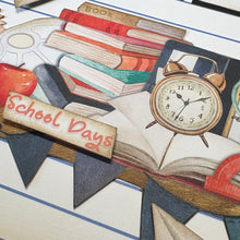 Load image into Gallery viewer, School Days scrapbook page kit