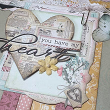 Load image into Gallery viewer, Love Captured scrapbook page kit