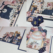 Load image into Gallery viewer, Happy Birthday scrapbook page kit