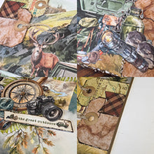 Load image into Gallery viewer, The Great Outdoors scrapbook page kit