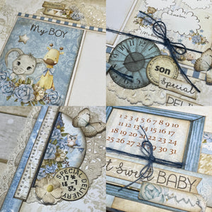 Oh Baby Boy scrapbook page kit