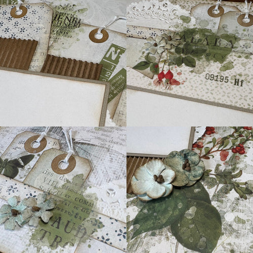 Now & Then scrapbook page kit