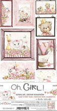 Load image into Gallery viewer, Oh Baby Girl scrapbook page kit