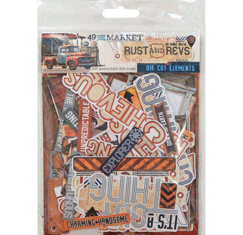 49 and Market Rust and Revs diecut elements