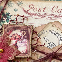 Load image into Gallery viewer, Vintage Christmas Card scrapbook kit