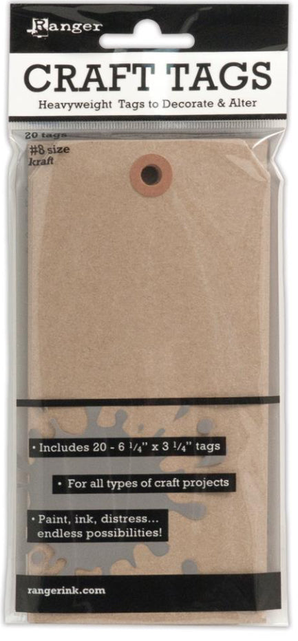 Craft Tags 20 size #8