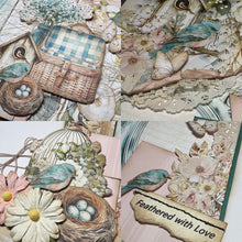 Load image into Gallery viewer, Feathered with Love scrapbook page kit