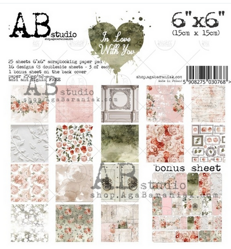 AB Studio paper pad - In Love With You