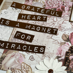 A Grateful Heart scrapbook page kit