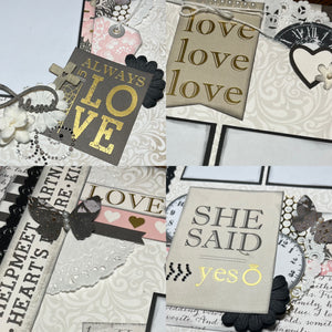 Always in Love scrapbook page kit