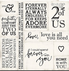 Always in Love scrapbook page kit
