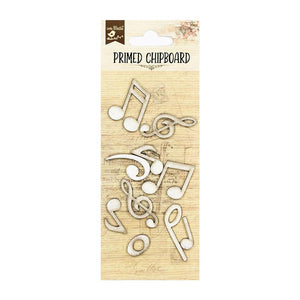 Chipboard musical notes