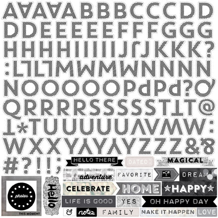 Capture Life Echo Park Alphabet Sticker
