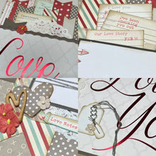 Load image into Gallery viewer, Love is All You Need scrapbook page kit