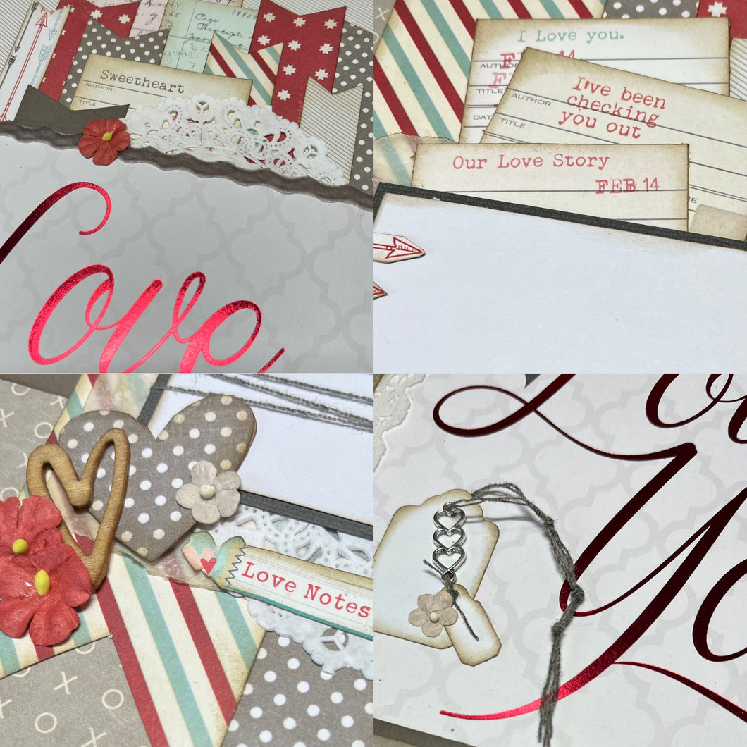 Love is All You Need scrapbook page kit