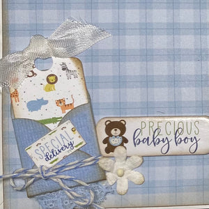 Sweet Baby Boy Mini Album scrapbook kit
