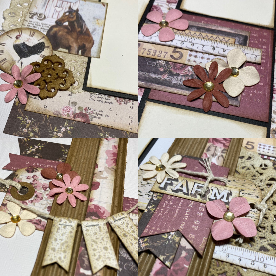 Home Sweet Home scrapbook page kit