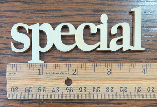 Special Wood Word