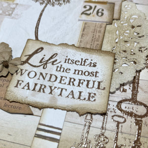 Life Itself is a Wonderful Fairytale scrapbook page kit